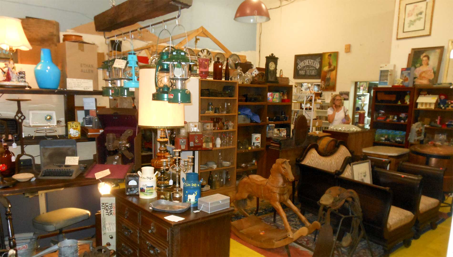 Folk art pieces, furniture, collectibles, so much more